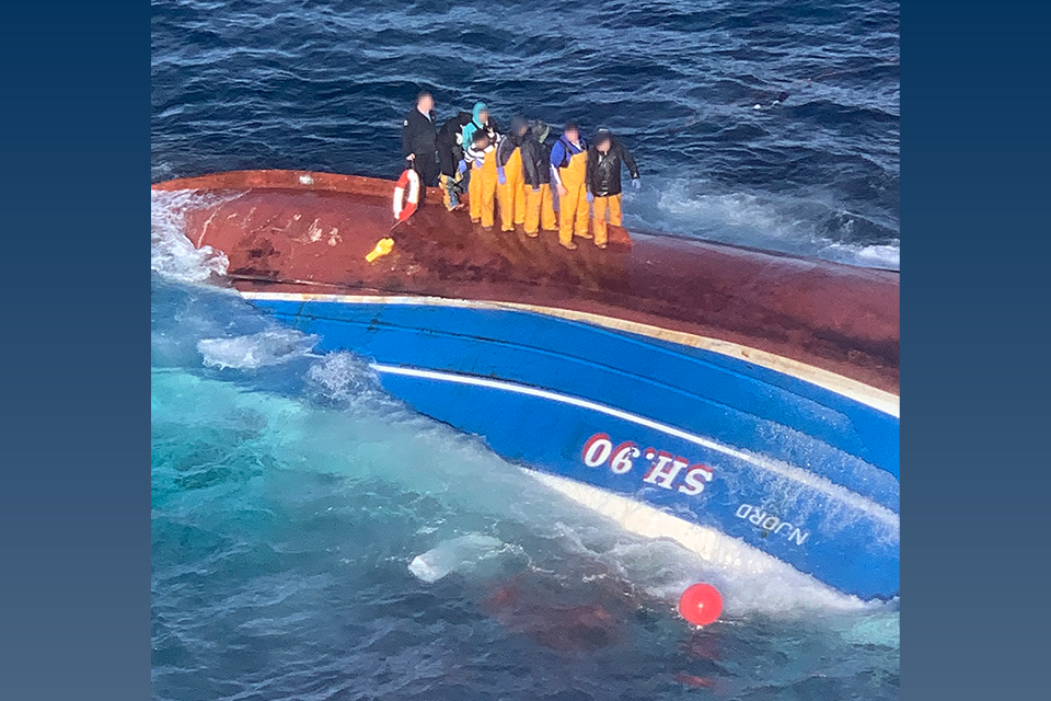 Capsize and sinking of fishing vessel Njord with loss of 1 life