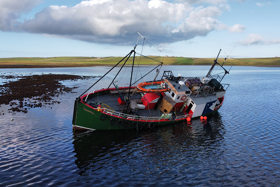 Grounding and subsequent loss of the dive support vessel Jean Elaine
